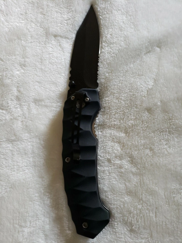 NUEVO Cuchillo Plegable Sheffield Burke 3.5 420 Acero Inoxidable Punta de Caída Hoja 5"... Foto 3 de 3