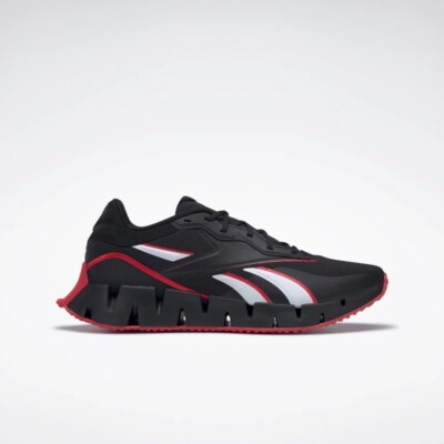 Men Reebok Zig Dynamica 4 Running Shoes Sneakers Size 10 Black Red White HR1358