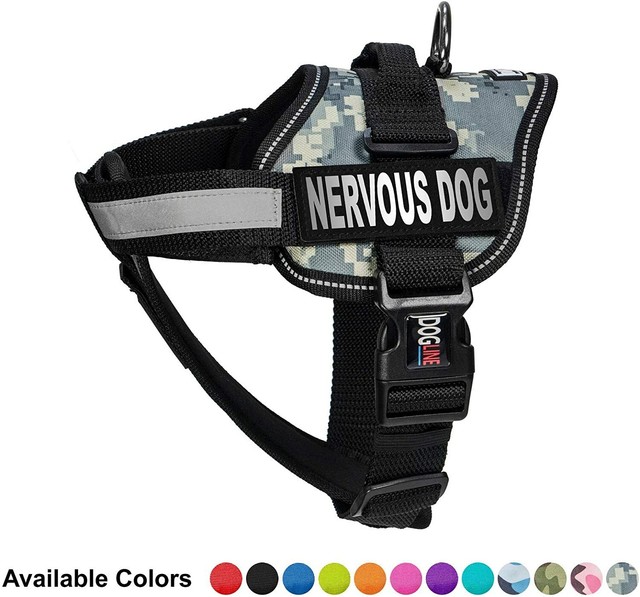 NERVOUS DOG Vest Removable Reflective Patch eBay