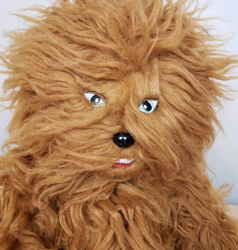 Star Wars Chewbacca 17" Inch Plush Childsize Backpack Chewy Zipper Pouch Wookie - Picture 2 of 17