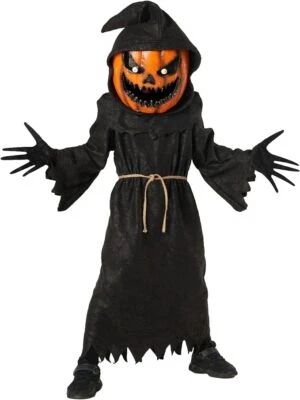 MORPH COSTUMES Costume mostro zucca malvagio bambino ragazzo ragazza Jack o' Lanterna Halloween vestito fantasia