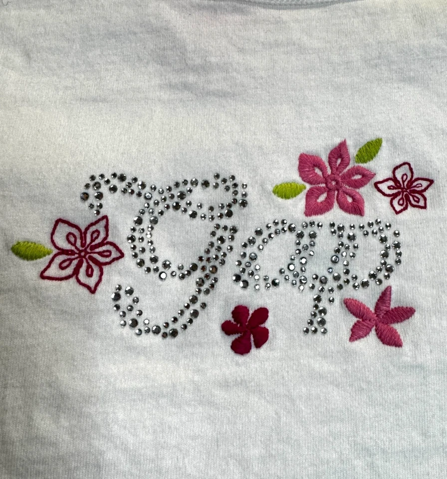 Y2K Gap Kids/Hanna Andersson Play School Outfit Size XL /140 Floral Shirt/Pants - Image 3 of 4