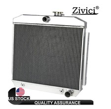 Aluminum Radiator 3 Row Fits For 1955 - 1957 1956 Chevy Bel Air Nomad 150 210 V8 Aluminum Radiator 3 Row Fits For 1955 - 1957 1956 Chevy Bel Air Nomad 150 210 V8