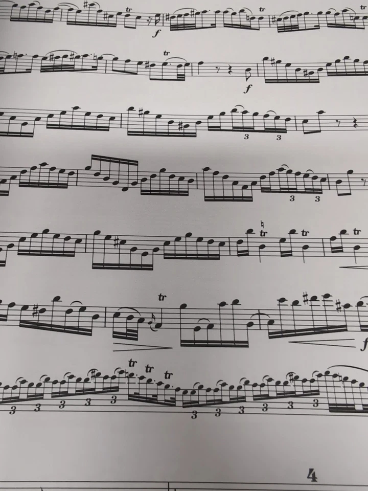 Karl Friedrich Abel Concertos 1 & 2 Flute and Piano sheet music - Image 3 of 4