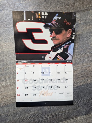 GM Goodwrench Service 2001 Wall Calendar Dale Earnhardt - Picture 2 of 3