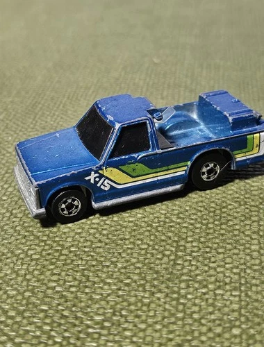 Vintage Hot Wheels 1984 Blue X-15 Crack-Up Pick Up Truck Bumper Thumper