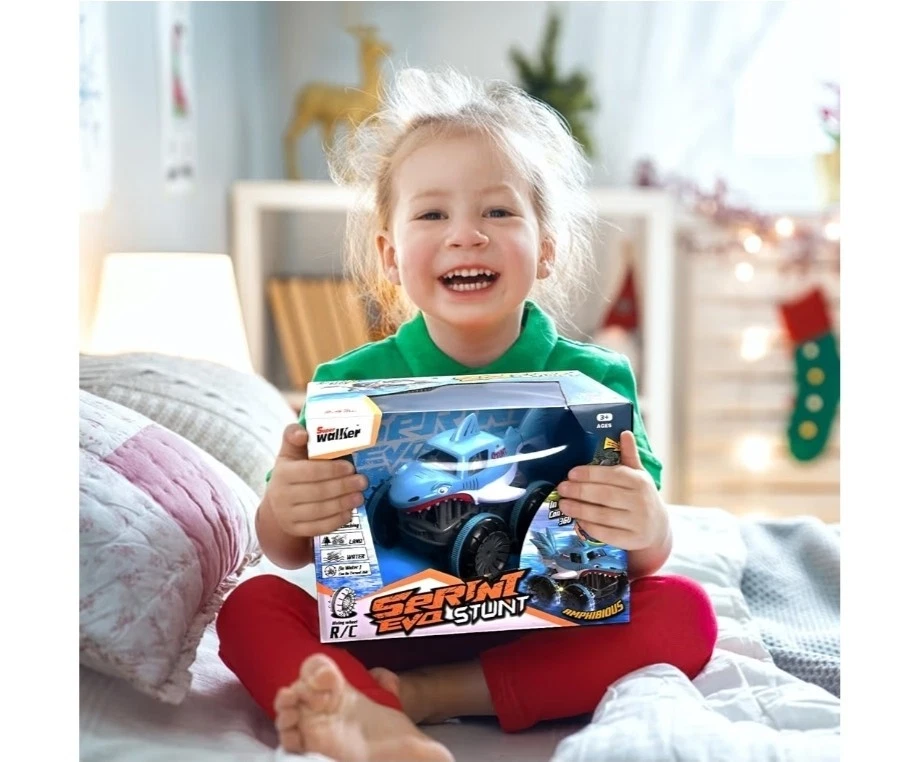 1:14 Auto telecomandata Tutto Terreno Anfibio,4WD 360°Rotazione Stunt,con LED - Immagine 2 di 4