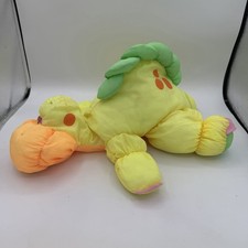 Vintage Puffalumps Yellow Dinosaur Plush Fisher Price Rare puffalump