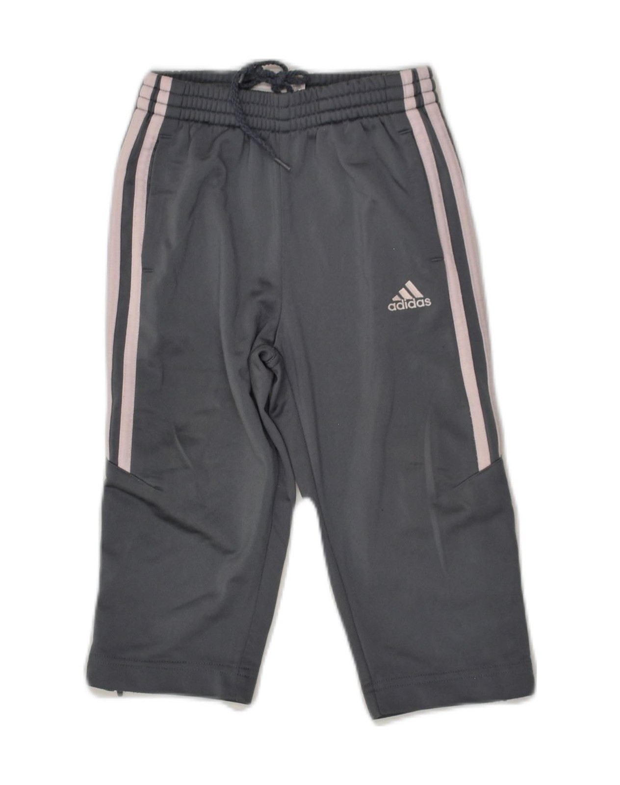 ADIDAS Baby Boys Tracksuit Trousers 18-24 Months Grey Polyester AO28
