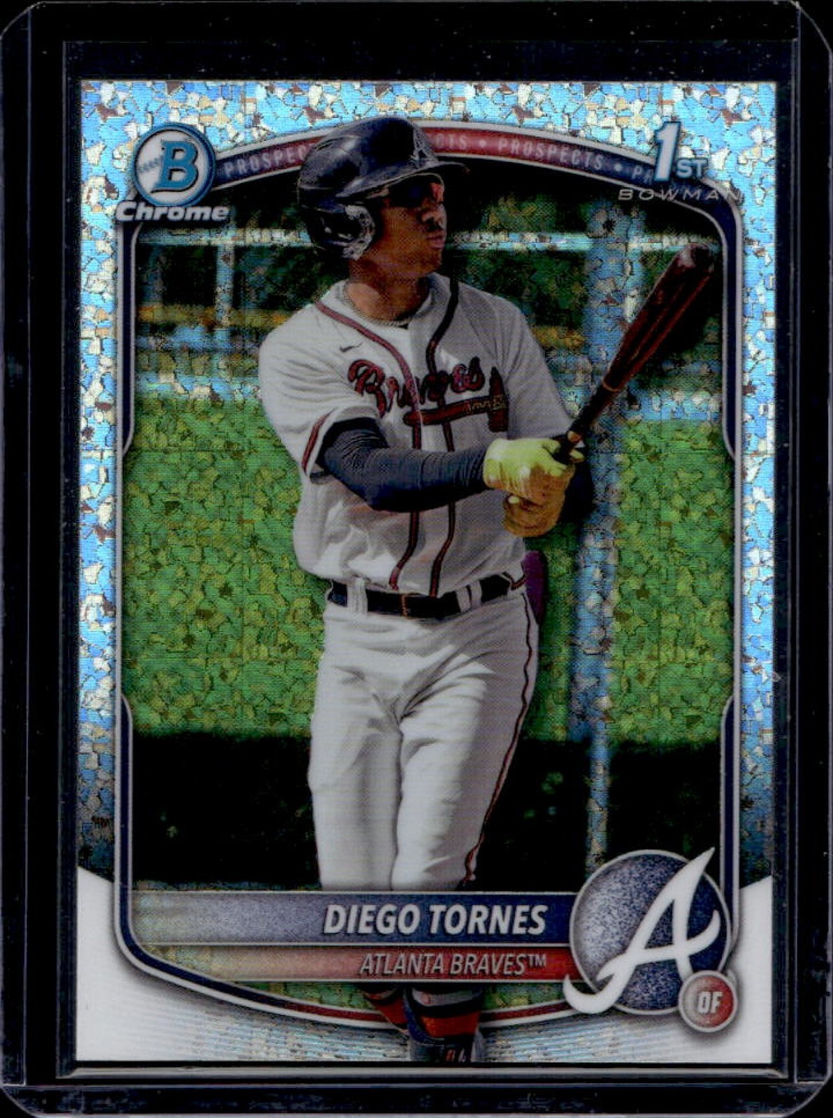 2025 Bowman Chrome Diego Tornes Mini Diamond Refractor 1st #BCP-214 Braves