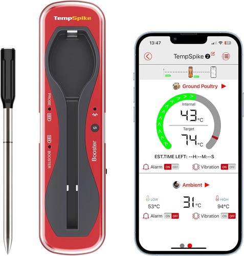 ThermoPro TempSpike Truly Wireless Meat Thermometer up to 150M Remote Range,