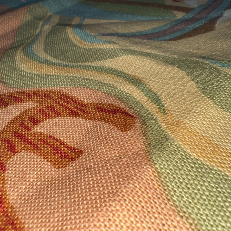 Schumacher "Pearl River" Linen Decor Fabric 26" Square Sample #25 - Image 3 of 4