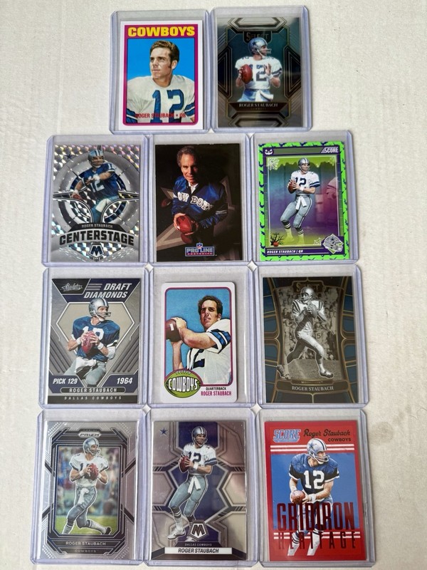 (11) Roger Staubach Football Cards 🏈