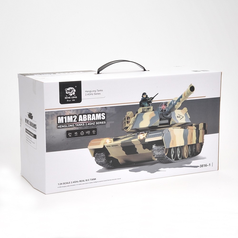 1/24 U.S M1A2 Abrams RC Tank 2.4GHz Airsoft & Infrared