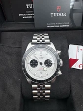 2025 TUDOR Black Bay Chronograph Jubilee Steel Panda White Watch M79360n-0014
