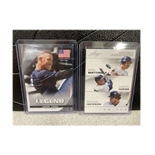 Leaf Legend Judge & Exclusive Legends Mattingly Jackson 2 Card Lot 2024 MLB
