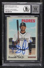 BAS 2019 Topps Heritage High Number Fernando Tatis Jr #517 Authentic Auto 04k8