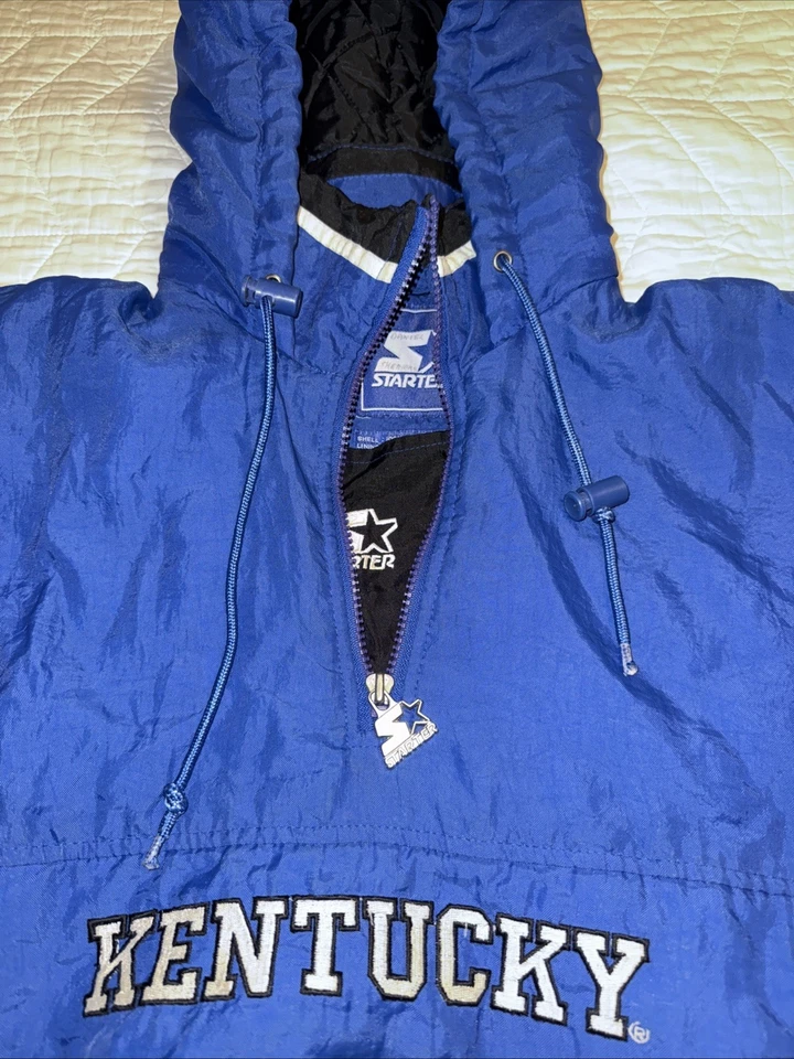 Vintage 1990s Kentucky University Wildcats Starter Jacket kids LARG EUC !!!! - Image 4 of 4