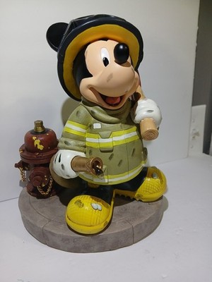 Rare Disney Parks Mickey Mouse Fireman Firefighter Figure