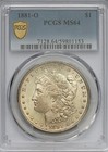 1881‑O Morgan Silver Dollar $1 – PCGS MS64 – Gold Shield – New Orleans Mint — photo 1