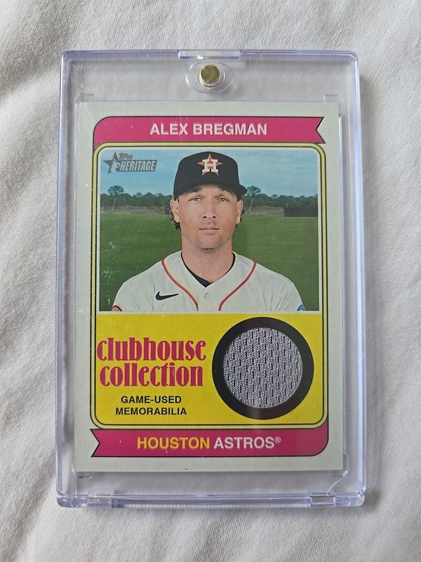 2023 Topps Heritage HN - Clubhouse Collection Relics Alex Bregman #CCR-AB (MEM)