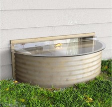 Tredre Cover with Confidence Clear Polycarbonate Window Well Cover 43" L X 18"W