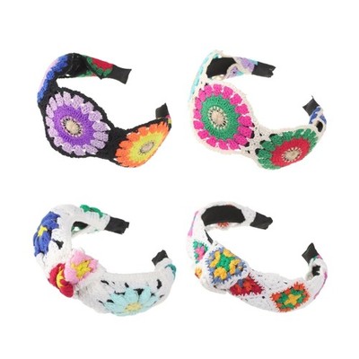 Chic Headpiece Elegant Crocheted Headband Photoshoot Props for Easter Festival