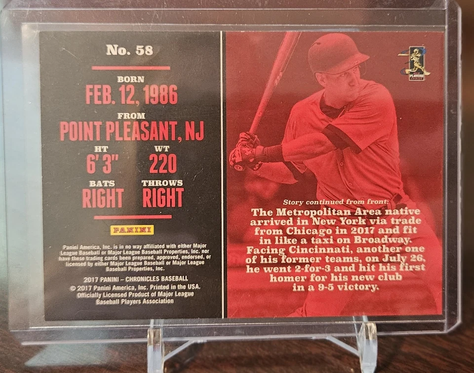 2017 Panini Chronicles Gold #58 Todd Frazier /999 - Image 2 of 2