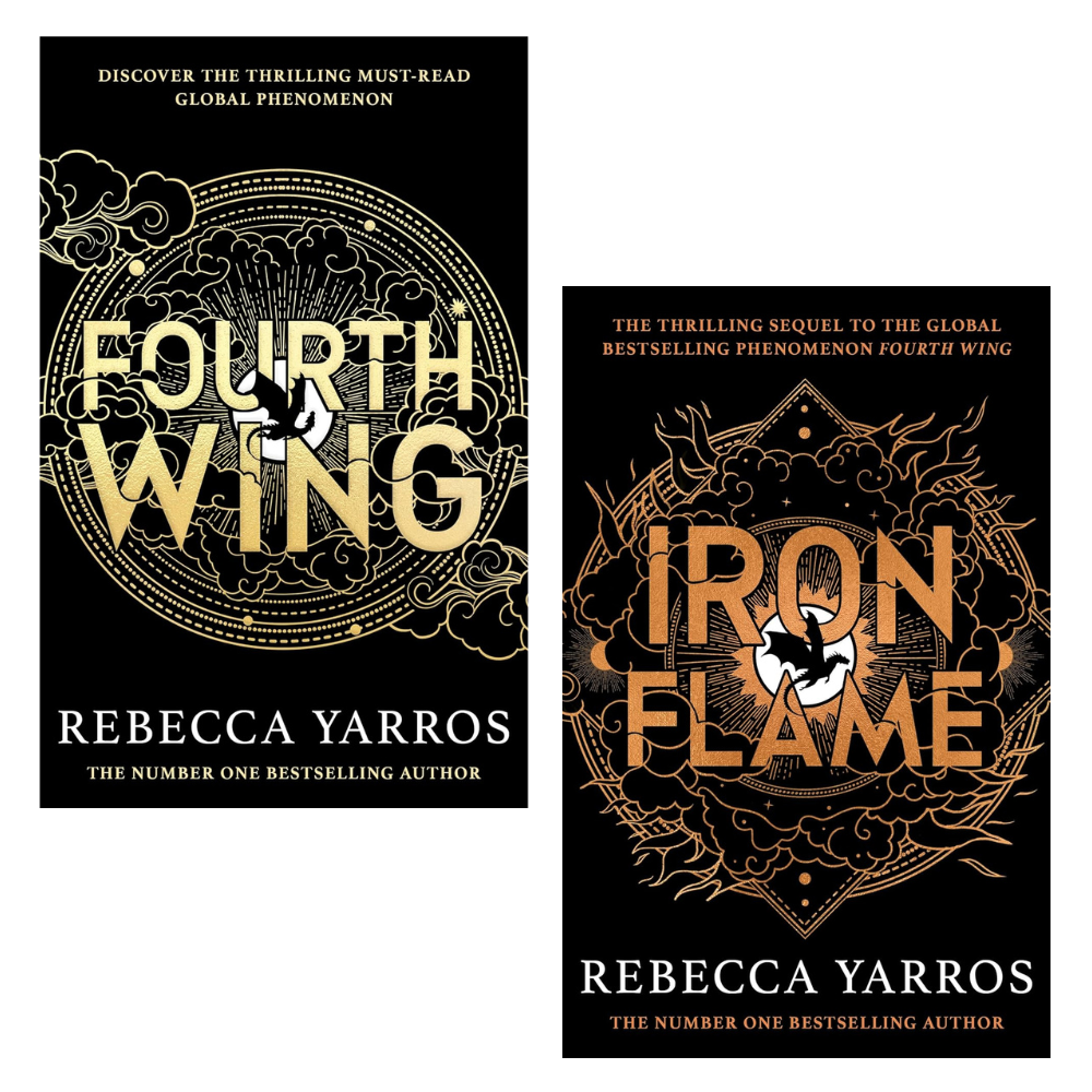 The Empyrean 2 Book Set by Rebecca Yarros: Fourth Wing & Iron Flame