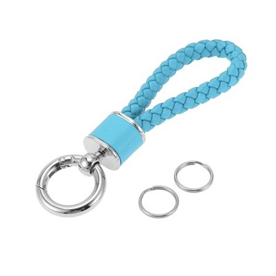 Car Keychain with Ring Car Keys Sky Sky Blue Silver Tone 1 Pcs