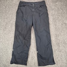 Fresh Produce Pants Women Medium Black Wide Leg Stretch Roll-up Relaxed Fit