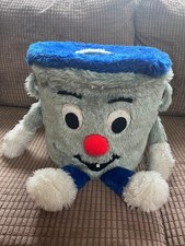 Vintage Dusty Bin Plush Toy Storage Bin – 3-2-1 TV Show Character – 1980s – 32cm