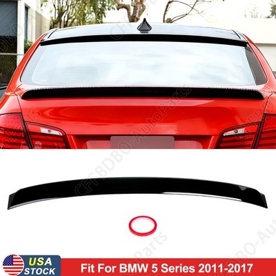 Glossy Black Rear Window Roof Visor Spoiler For 2011-2017 BMW 5 Series F10 Sedan