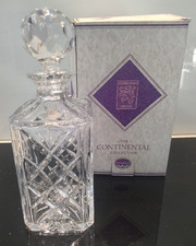 Edinburgh crystal decanter with original label and  boxed