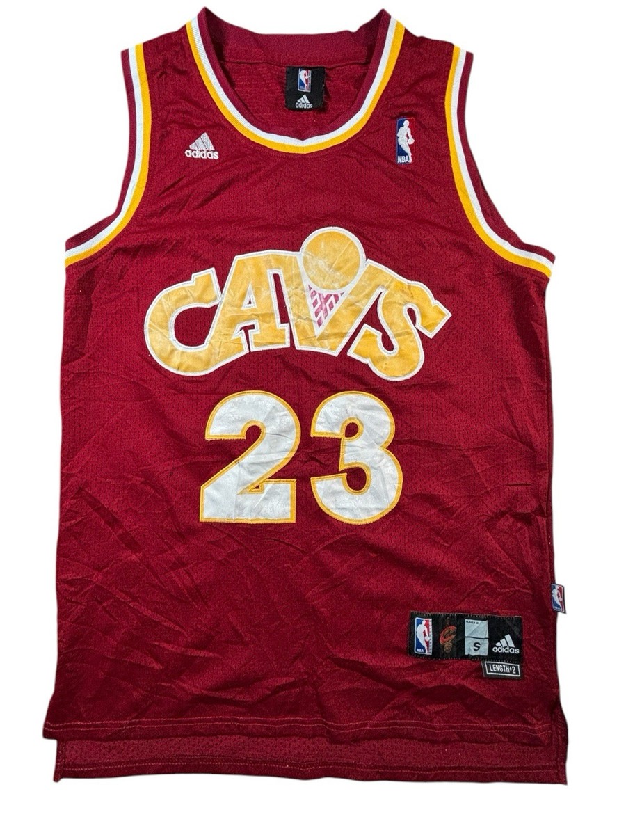 Y2K Adidas Throwback LeBron James CLEVELAND CAVALIERS Jersey Men's S | eBay