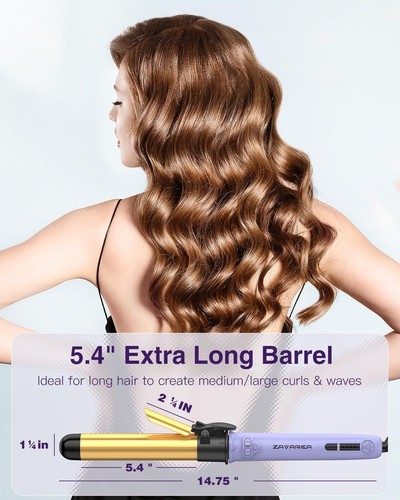 Rotating Curling Iron 1 1/4 Inch 2024 Upgraded ZAVAREA Automatic Curling Iron - Picture 2 of 9