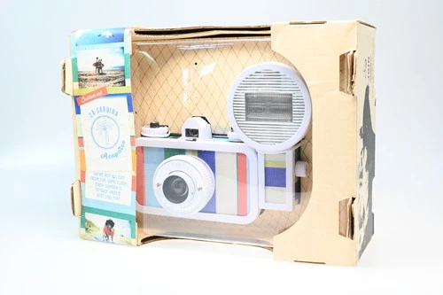 Lomography La Sardina 35 MM Film Camera & Flash #G381
