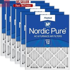 High Efficiency Air Filter MERV 12 Pleated Media AC Furnace Allergy Relief New