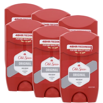 6 x Old Spice Original Deostick je 50ml 48H Frische & Schutz Maskuliner Duft