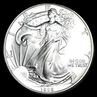 1995  AMERICAN SILVER EAGLE  1  OZ.  PURE FINE SILVER BULLION COIN  999  UNC