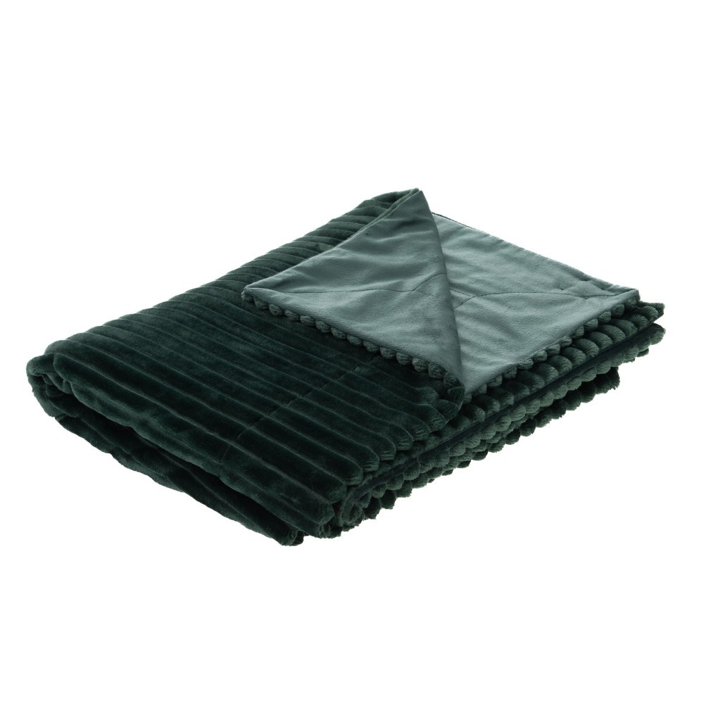 Plaid Sultan forêt 130x170 cm jeté de lit finitions soignées