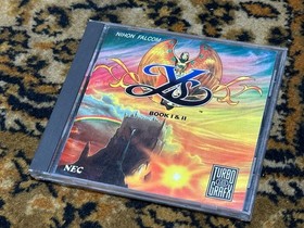 Ys Book I & II 1 2 Turbo Grafx CD - Turbografx (Turbo Duo)