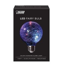 Feit LED Specialty G25 E26 Medium LED Bulb Multi-Colored 1 Watt Equivalence