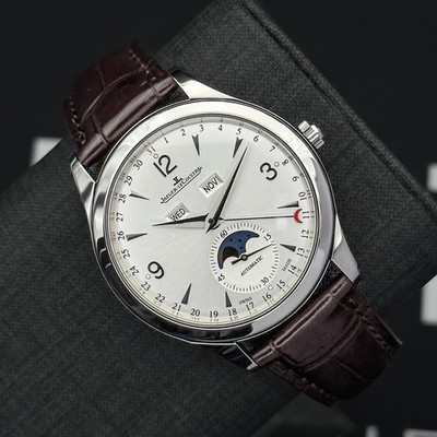 Jaeger-LeCoultre Master Calendar Silver Men's Watch - Q1558420 Complete Set