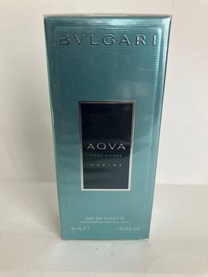 Bvlgari AQVA MARINE 1oz EDT Spray for Men, 100% AUTHENTIC,SEALED, RARE