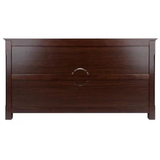 Pemberly Row Transitional Solid Wood TV Stand for TVs up to 46" in Cappuccino