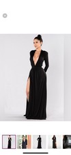 Fashion Nova Spree Black Dress NWT Sexy Miami Style