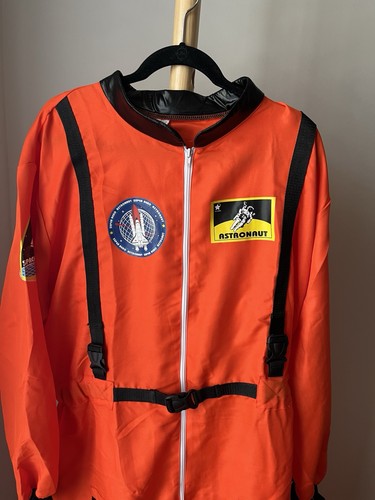 Astronaut Costume Adult Size XXL Orange Uniform Cosplay G9 - Picture 2 of 10