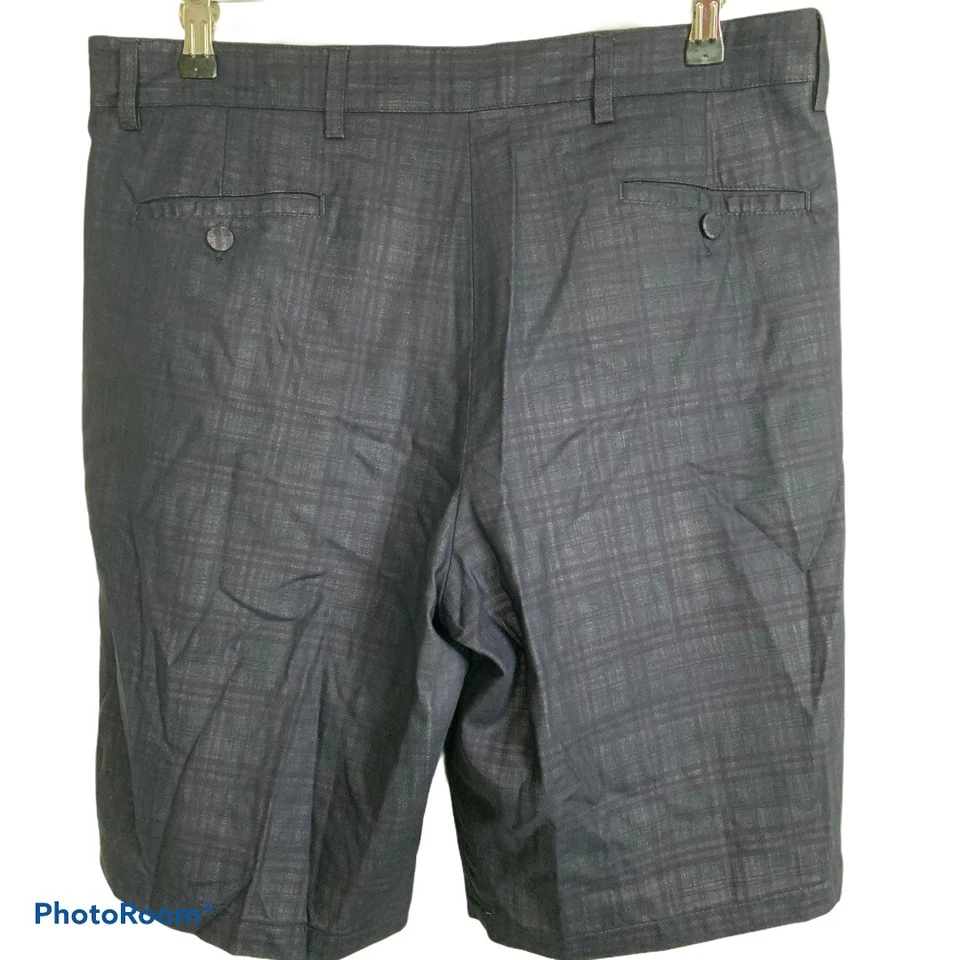 Pantalones Cortos Raf Simons Para Hombre Talla 50 (Cintura 35) Mezcla Lana Azul A Cuadros Plisados Delanteros Foto 3 de 4