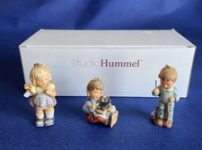 Studio Hummel Set of 3 Christmas Ornaments Goebel with COA